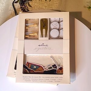 Bundle of 2 Hallmark Signature Shadow Box Accessory Kits Only ( Golf )